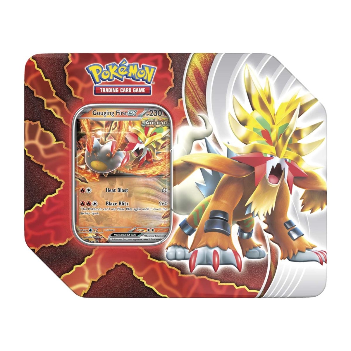 Pokémon Paradox Destinies Tin (Gouging Fire ex)