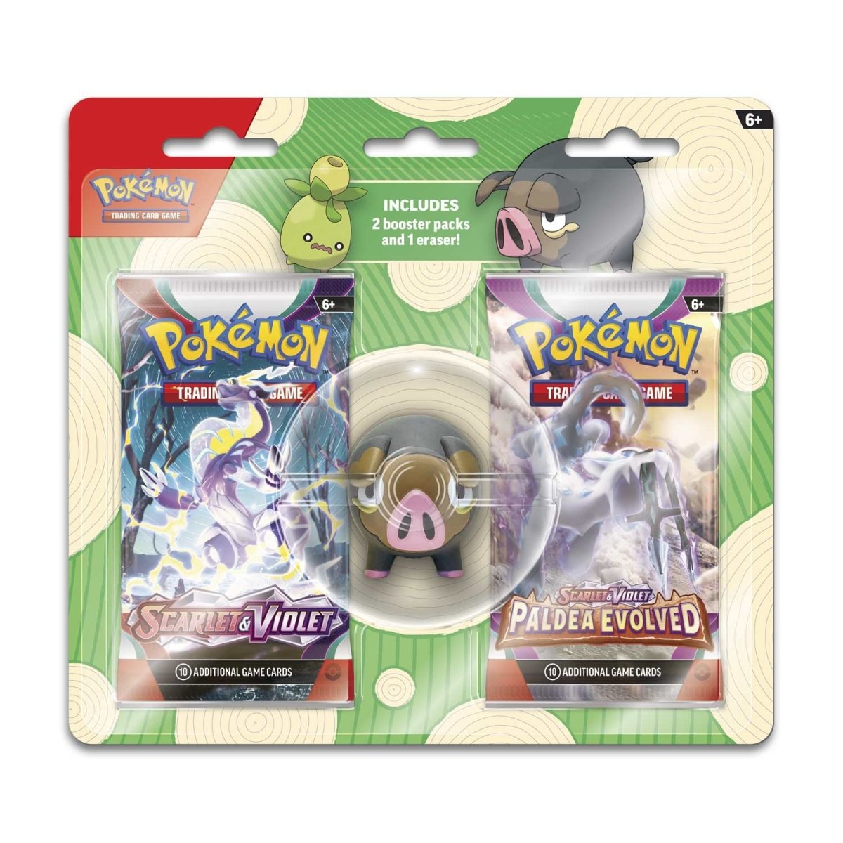Pokémon Back to School Eraser Blister - Smoliv/Lechon