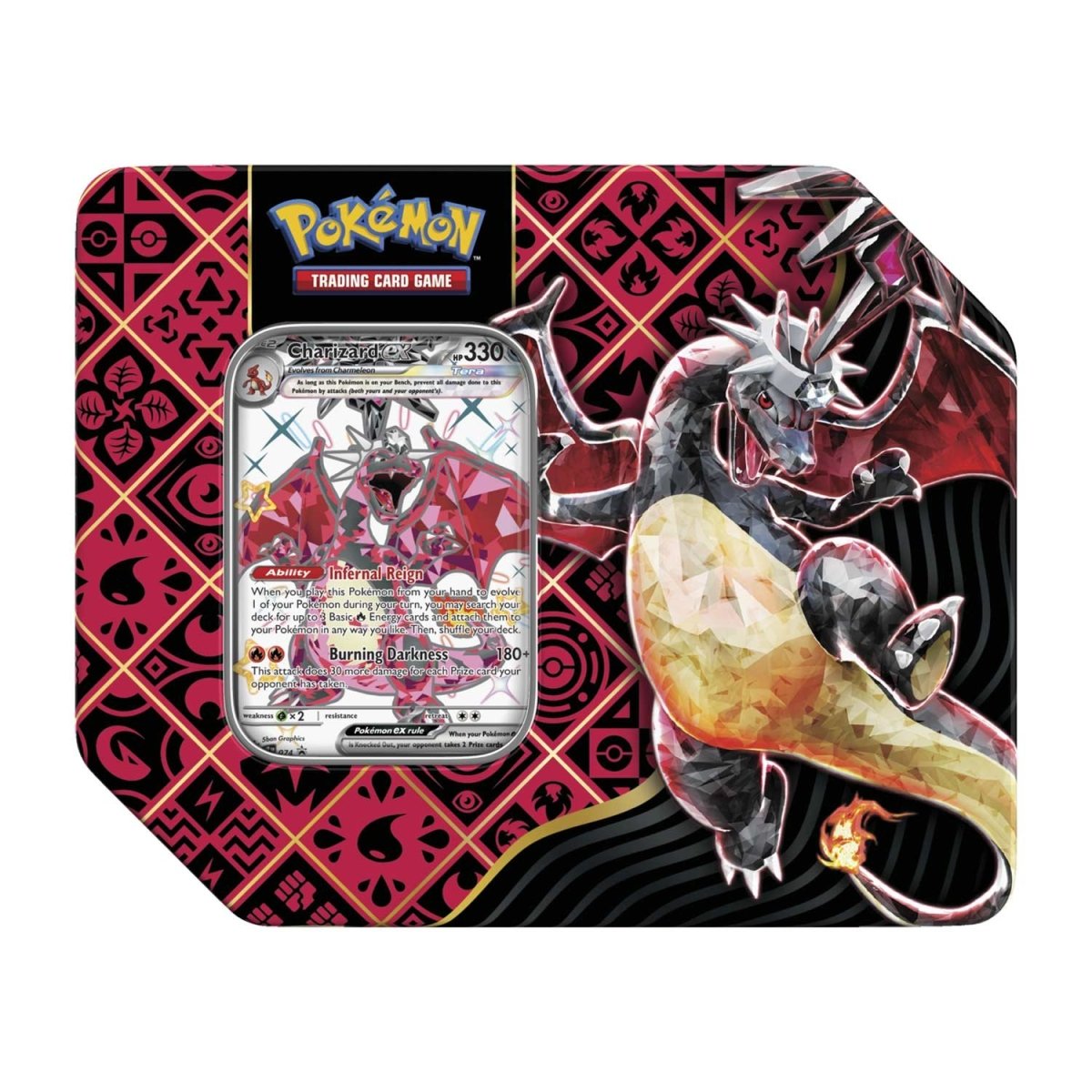 Pokémon Paldean Fates Tin (Shiny Charizard ex)