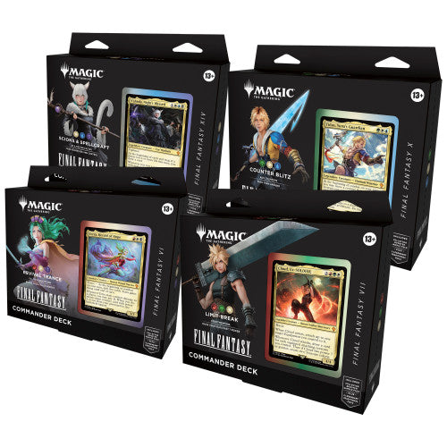 Magic: The Gathering - Final Fantasy Commander Deck Set of 4