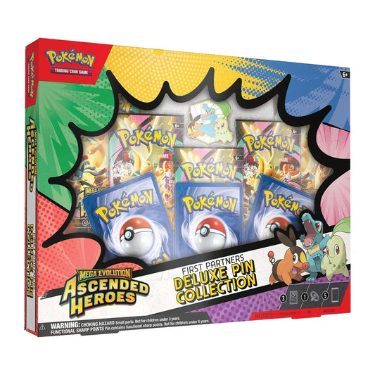 Pokémon Mega Evolution Ascended Heroes - First Partners Deluxe Pin Collection